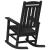 Scaune Balansoare  2 buc Negru 70x92x107.5 cm HDPE GartenMobel Dekor