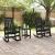 Set lounge grădină  3 piese Negru HDPE GartenMobel Dekor