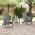 Scaune Adirondack pliabile  2 buc gri deschis 74.5x80.5x90 cm HDPE GartenMobel Dekor