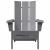Scaune Adirondack pliabile  2 buc gri deschis 74.5x80.5x90 cm HDPE GartenMobel Dekor