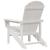 Scaune Adirondack 2 pcs Alb 74x82x90 cm HDPE GartenMobel Dekor
