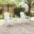 Scaune Adirondack 2 pcs Alb 74x82x90 cm HDPE GartenMobel Dekor