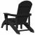Scaune Adirondack  cu suporturi pentru picioare 2 buc Negru HDPE GartenMobel Dekor