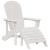 Set lounge pentru grădină 3 piese alb HDPE GartenMobel Dekor
