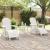 Set lounge pentru grădină 3 piese alb HDPE GartenMobel Dekor