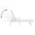 Șezlonguri 2 buc Albe 162x53x98.5 cm HDPE GartenMobel Dekor