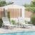 Șezlonguri 2 buc Albe 162x53x98.5 cm HDPE GartenMobel Dekor