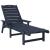 Șezlonguri  2 piese Bleumarin 162x53x98.5 cm HDPE GartenMobel Dekor