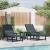 Șezlonguri  2 piese Bleumarin 162x53x98.5 cm HDPE GartenMobel Dekor
