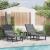 Șezlonguri 2 buc Gri deschis 162x53x98.5 cm HDPE GartenMobel Dekor