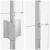 Set Stâlpi Gard  22 pcs U-Channel 100 cm Oțel Galvanizat GartenMobel Dekor