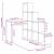 Birou de colț cu raft cu depozitare Gri beton 101.5 x 149.5 x 149.5 cm GartenMobel Dekor