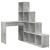 Birou de colț cu raft cu depozitare Gri beton 101.5 x 149.5 x 149.5 cm GartenMobel Dekor