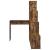 Birou de colț cu raft Stejar afumat 101.5 x 149.5 x 149.5 cm GartenMobel Dekor