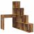 Birou de colț cu raft cu depozitare Lemn vechi 101.5 x 149.5 x 149.5 cm GartenMobel Dekor