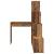 Birou de colț cu raft cu depozitare Lemn vechi 101.5 x 149.5 x 149.5 cm GartenMobel Dekor
