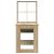 Birou cu raft cu depozitare Stejar sonoma 122 x 67 x 145 cm GartenMobel Dekor