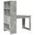 Birou cu raft cu depozitare Gri din beton 122 x 67 x 145 cm GartenMobel Dekor