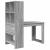 Birou cu raft cu depozitare Gri Sonoma 122 x 67 x 145 cm GartenMobel Dekor