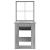 Birou cu raft cu depozitare Gri Sonoma 122 x 67 x 145 cm GartenMobel Dekor