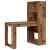 Birou cu raft cu depozitare Lemn Vechi 122 x 67 x 145 cm GartenMobel Dekor