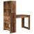 Birou cu raft cu depozitare Lemn Vechi 122 x 67 x 145 cm GartenMobel Dekor