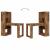 Birou cu raft cu depozitare Lemn Vechi 122 x 67 x 145 cm GartenMobel Dekor