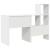 Birou cu sertar cu raft cu depozitare Alb 131.5 x 50 x 106.5 cm Lemn compozit GartenMobel Dekor