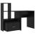 Birou Stejar negru 131.5 x 50 x 106.5 cm Lemn compozit GartenMobel Dekor