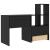 Birou Stejar negru 131.5 x 50 x 106.5 cm Lemn compozit GartenMobel Dekor