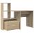 Birou Stejar sonoma 131.5 x 50 x 106.5 cm Lemn compozit GartenMobel Dekor
