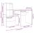 Birou Stejar sonoma 131.5 x 50 x 106.5 cm Lemn compozit GartenMobel Dekor
