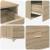Birou Stejar sonoma 131.5 x 50 x 106.5 cm Lemn compozit GartenMobel Dekor