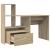 Birou Stejar sonoma 131.5 x 50 x 106.5 cm Lemn compozit GartenMobel Dekor