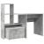 Birou cu sertar cu raft Gri beton 131.5 x 50 x 106.5 cm Lemn compozit GartenMobel Dekor