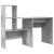 Birou cu sertar cu raft Gri beton 131.5 x 50 x 106.5 cm Lemn compozit GartenMobel Dekor