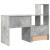 Birou cu sertar cu raft Gri beton 131.5 x 50 x 106.5 cm Lemn compozit GartenMobel Dekor