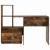 Birou Stejar afumat 131.5 x 50 x 106.5 cm Lemn compozit GartenMobel Dekor