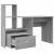 Birou cu sertar cu raft sonoma gri 131.5 x 50 x 106.5 cm Lemn compozit GartenMobel Dekor