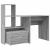 Birou cu sertar cu raft sonoma gri 131.5 x 50 x 106.5 cm Lemn compozit GartenMobel Dekor