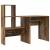 Birou cu sertar cu raft Lemn vechi 131.5 x 50 x 106.5 cm Lemn compozit GartenMobel Dekor