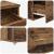 Birou cu sertar cu raft Lemn vechi 131.5 x 50 x 106.5 cm Lemn compozit GartenMobel Dekor