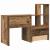 Birou cu sertar cu raft Lemn vechi 131.5 x 50 x 106.5 cm Lemn compozit GartenMobel Dekor