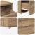Birou stejar artizanal 131.5 x 50 x 106.5 cm Lemn compozit GartenMobel Dekor