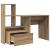 Birou stejar artizanal 131.5 x 50 x 106.5 cm Lemn compozit GartenMobel Dekor