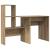 Birou stejar artizanal 131.5 x 50 x 106.5 cm Lemn compozit GartenMobel Dekor