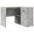 birou de colț gri beton 102x88x75 cm lemn ingineresc GartenMobel Dekor