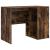 Birou de Colț Stejar Afumat 102x88x75 cm Lemn Ingineresc GartenMobel Dekor