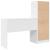 Birou cu stocare din lemn ingineresc alb GartenMobel Dekor