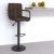Scaun de bar, maro, material textil GartenMobel Dekor